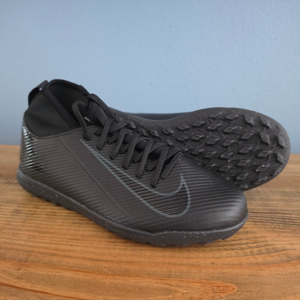 Nike Kids Mercurial Superfly 9 Academy TF Soccer Cleats Black‎ DJ5629-040 4Y